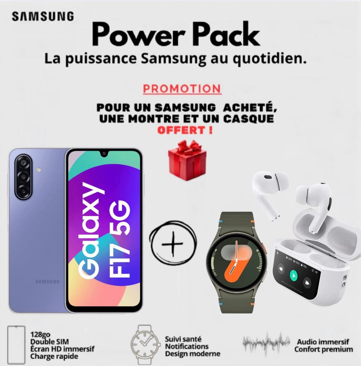 Power Pack Samsung Galaxy F17 5G 128go