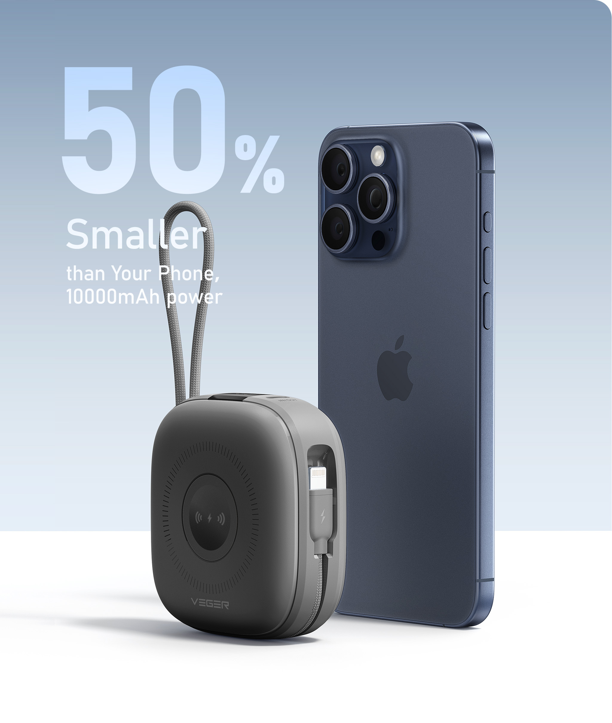 Power Bank Veger MagCore (W1185) 10 000 mAh – Image 2